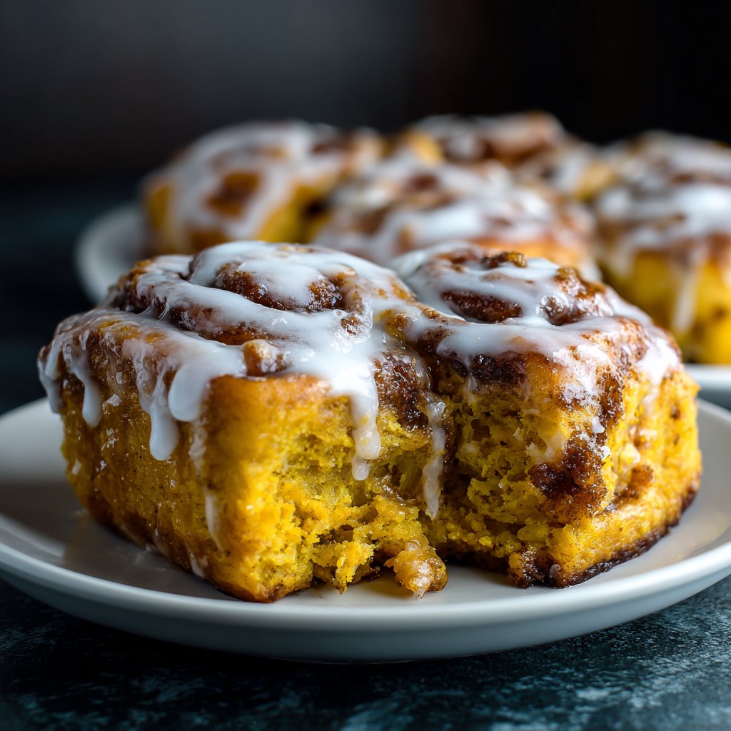 Pumpkin Cinnamon Rolls Made from Scratch