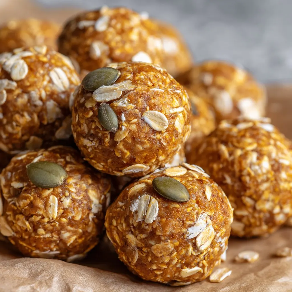 Pumpkin Energy Balls with Oats