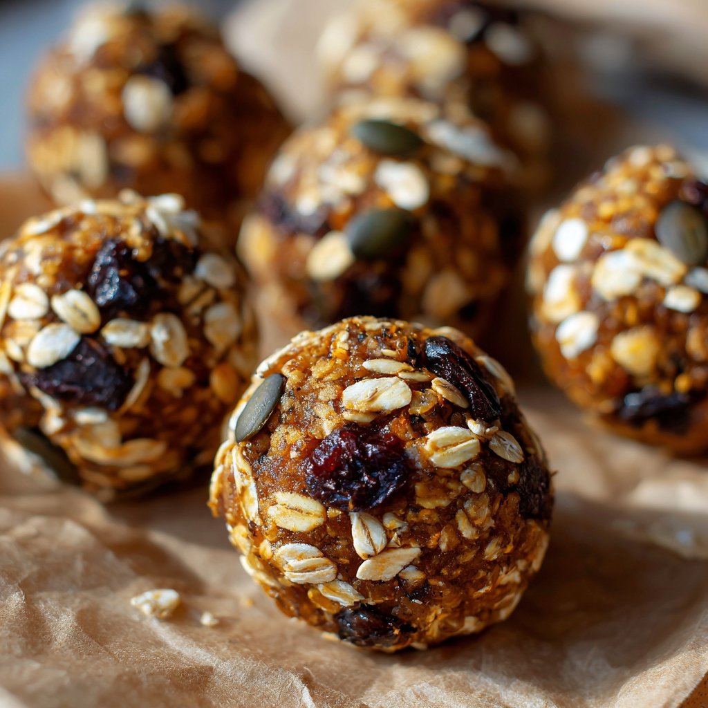 Pumpkin Energy Balls with Oats