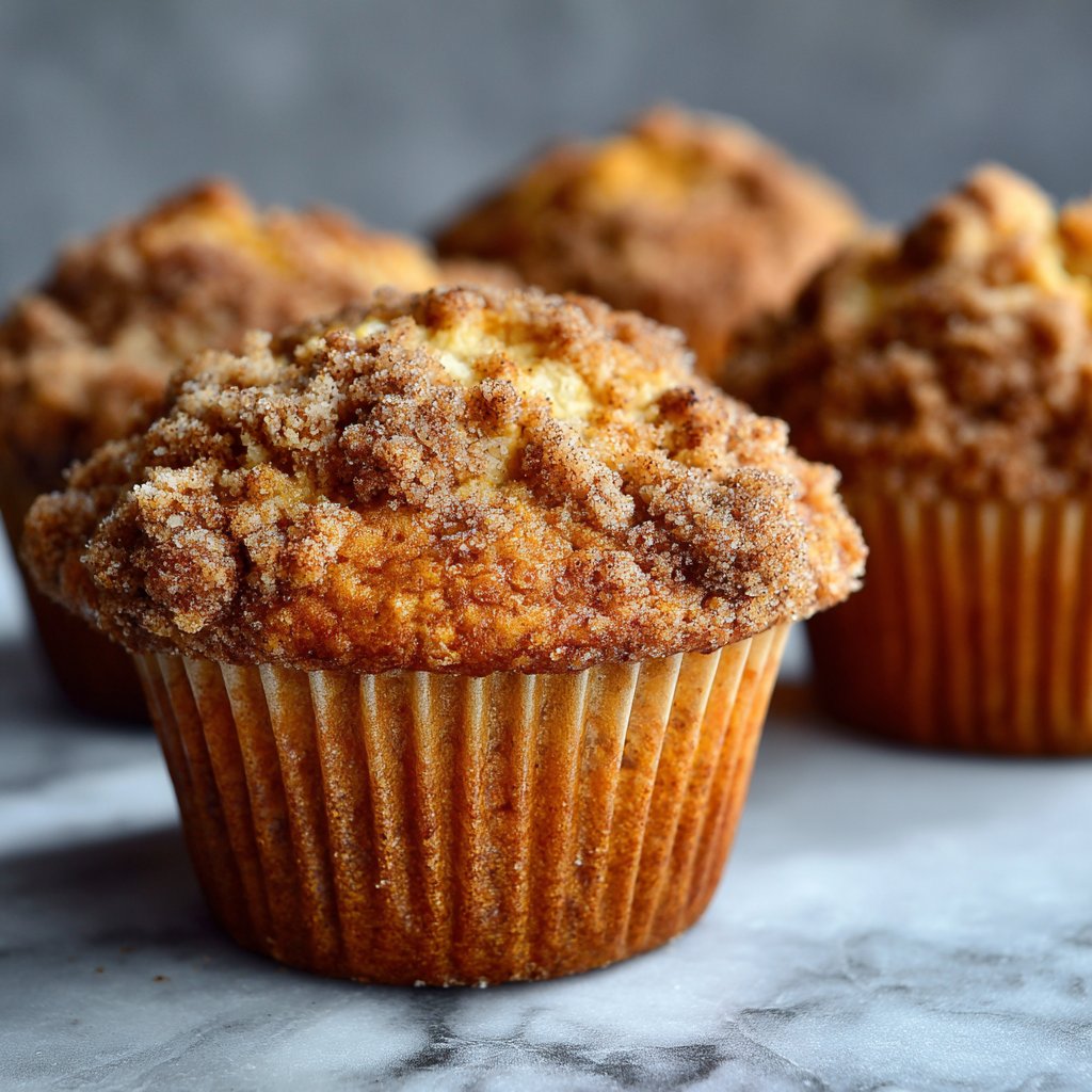 Pumpkin Muffins with Cinnamon Streusel
