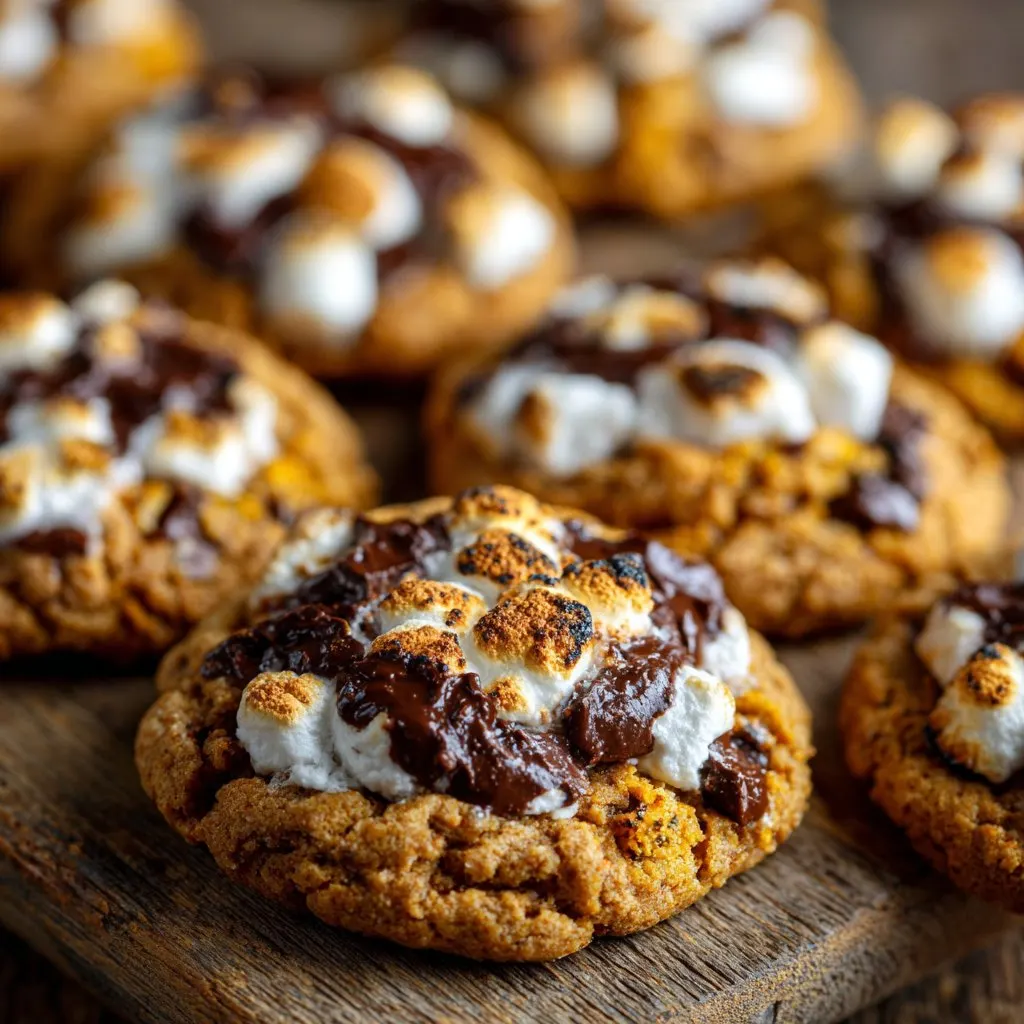 Pumpkin S’mores Cookies for Fall Treats