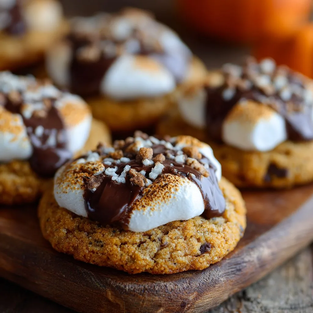 Pumpkin S’mores Cookies for Fall Treats Pumpkin S’mores Cookies for Fall Treats