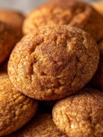 Pumpkin Snickerdoodle Cookies Soft