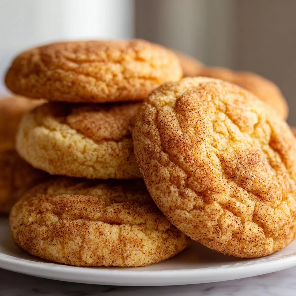 Pumpkin Snickerdoodle Cookies Soft