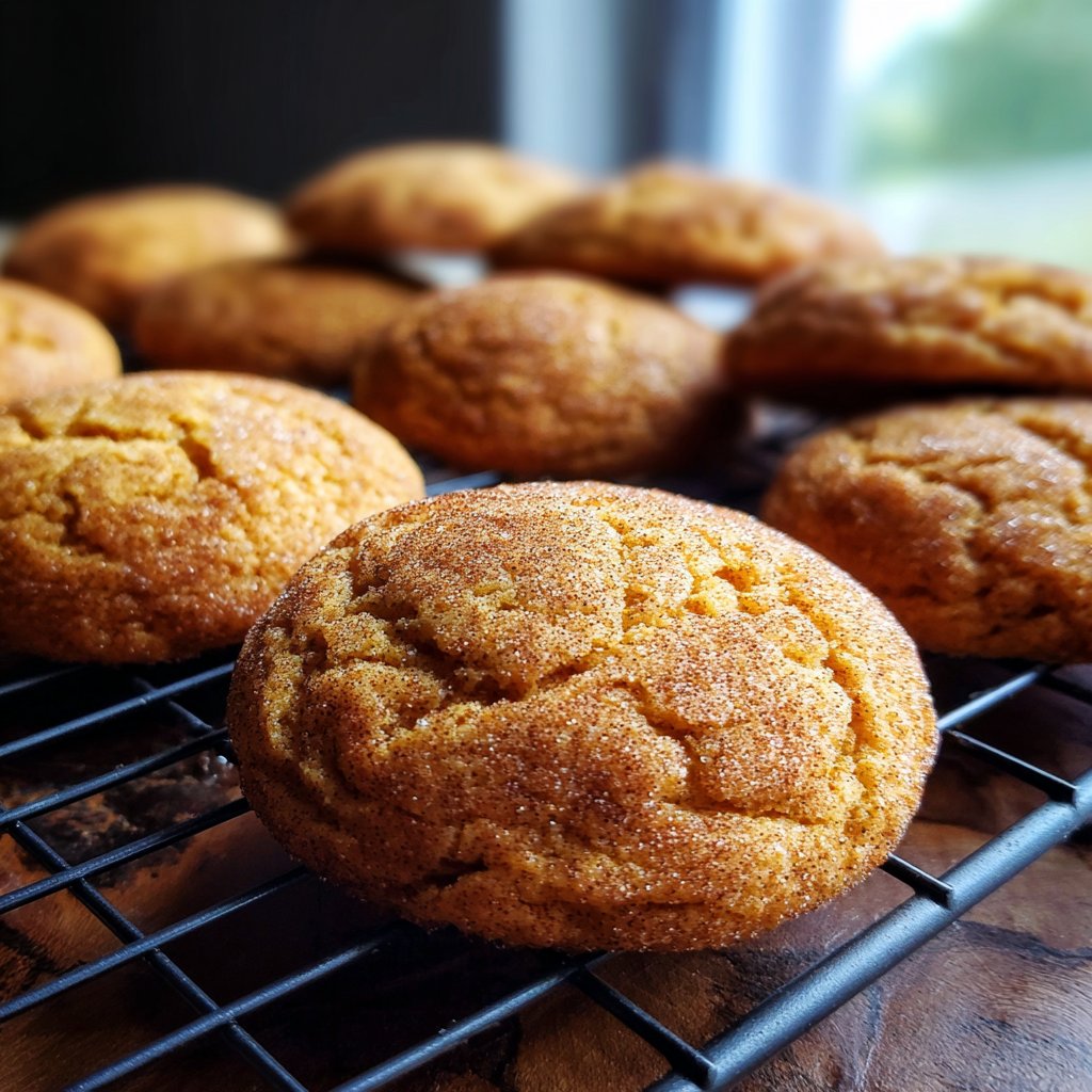 Pumpkin Snickerdoodle Cookies Warm Spice