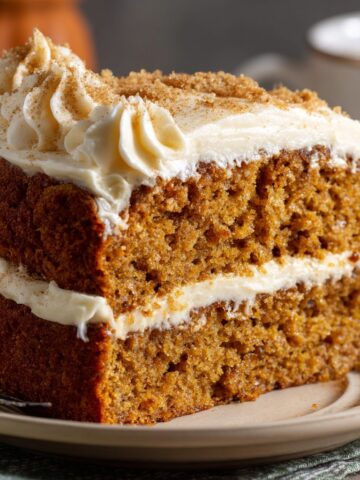 Pumpkin Spice Cake with Brown Sugar