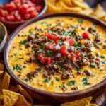 ranch queso dip for game day snacks