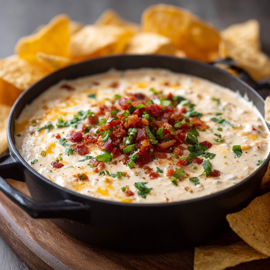 Ranch Queso Dip for Game Day Snacks