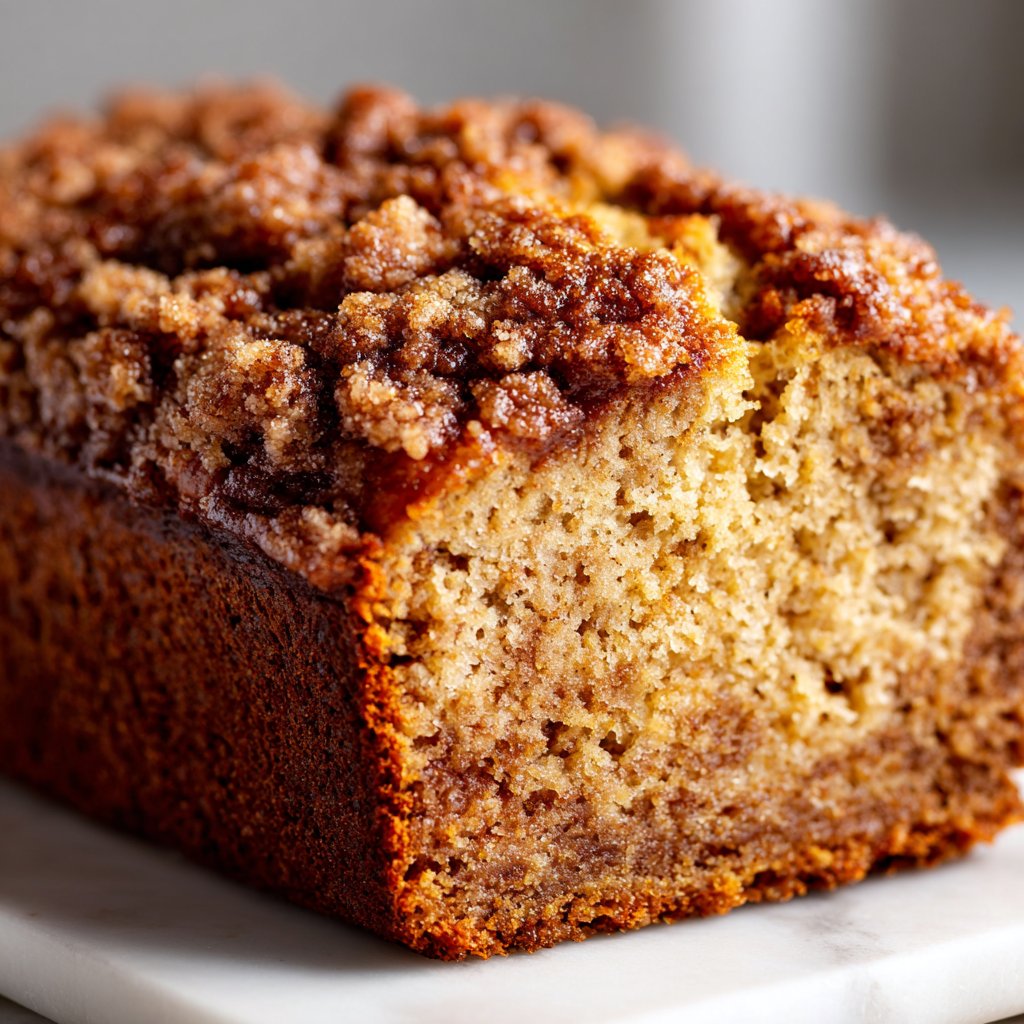 Cinnamon Crumb Banana Bread (Moist!)