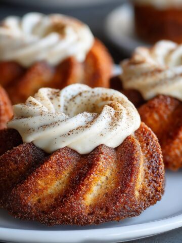 Mini Cinnamon Sourdough Bundt Cakes