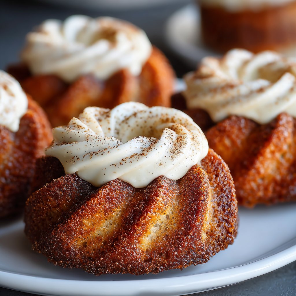Mini Cinnamon Sourdough Bundt Cakes