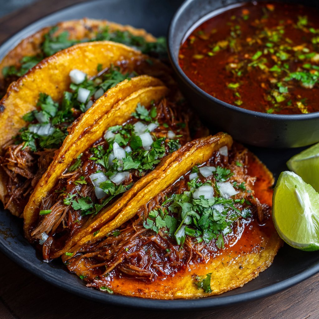 Easy Mexican Birria Tacos (Slow Cooked)