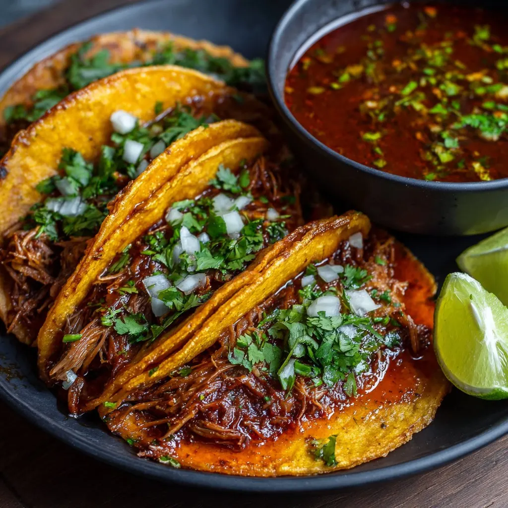 Easy Mexican Birria Tacos (Slow Cooked)