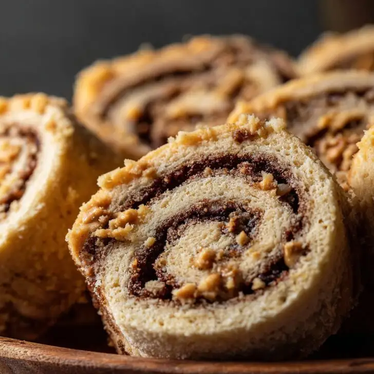 Baked Keto Pinwheels with Peanut Butter