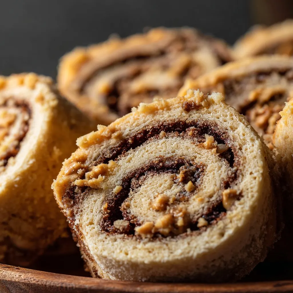 Baked Keto Pinwheels with Peanut Butter