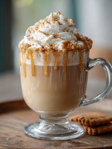 Whipped Biscoff Latte with Cinnamon