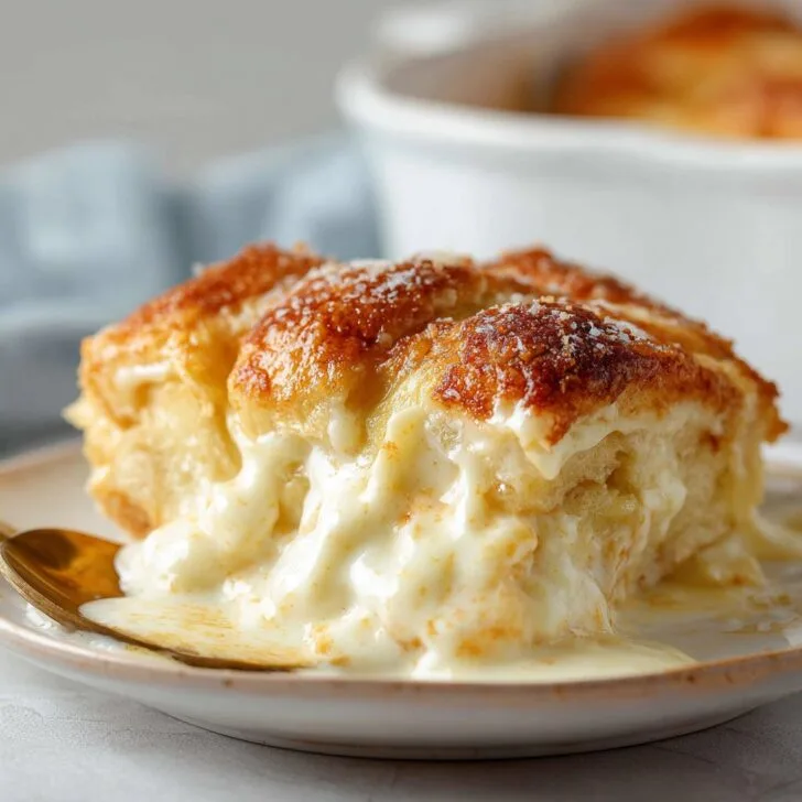 Creamy Cheesecake Crescent Roll Casserole