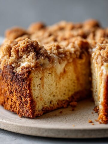 Apple Crumble Coffee Cake with Streusel