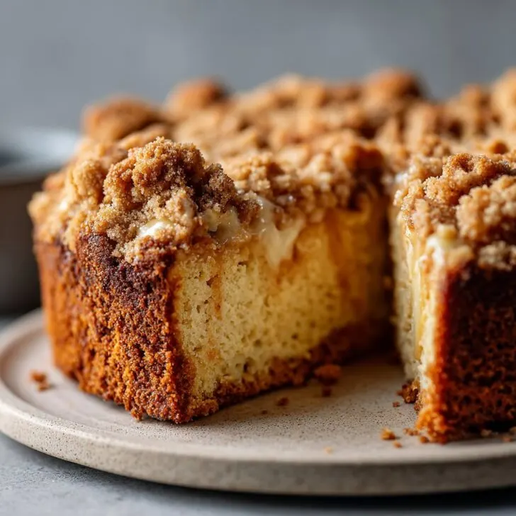Apple Crumble Coffee Cake with Streusel