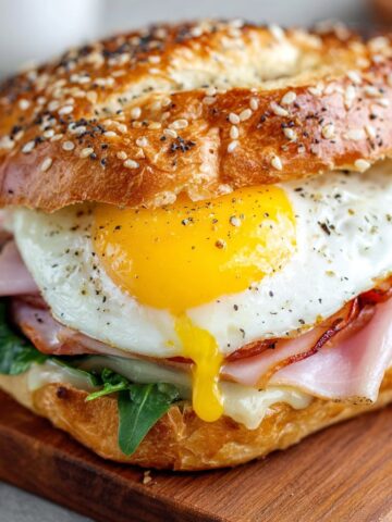 Egg and Ham Breakfast Sandwich (Protein)