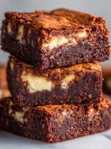 White Chocolate Brownies (Fudgy!)