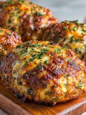 Garlic Parmesan Chicken Meatloaves