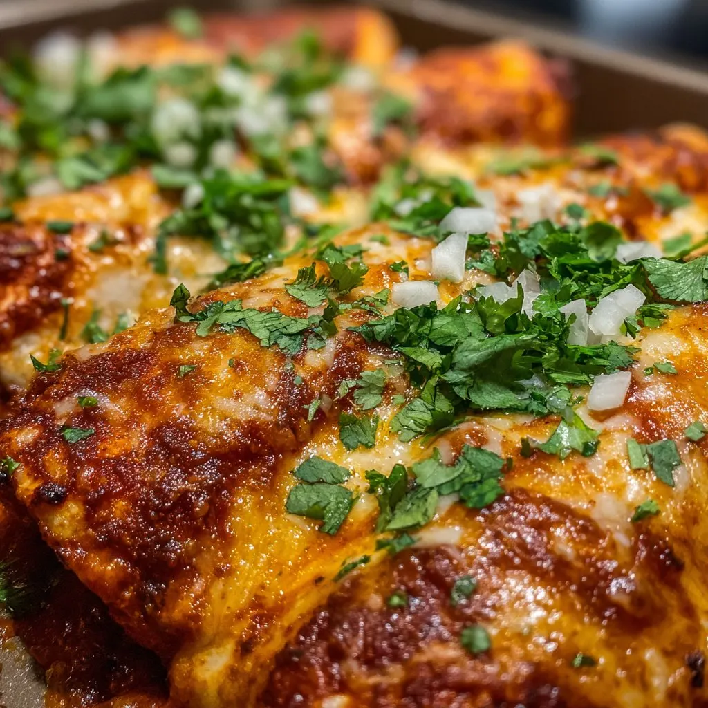 Cheesy Birria Enchiladas (Oven Baked) Cheesy Birria Enchiladas (Oven Baked)