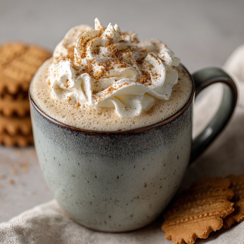 Whipped Biscoff Latte with Cinnamon