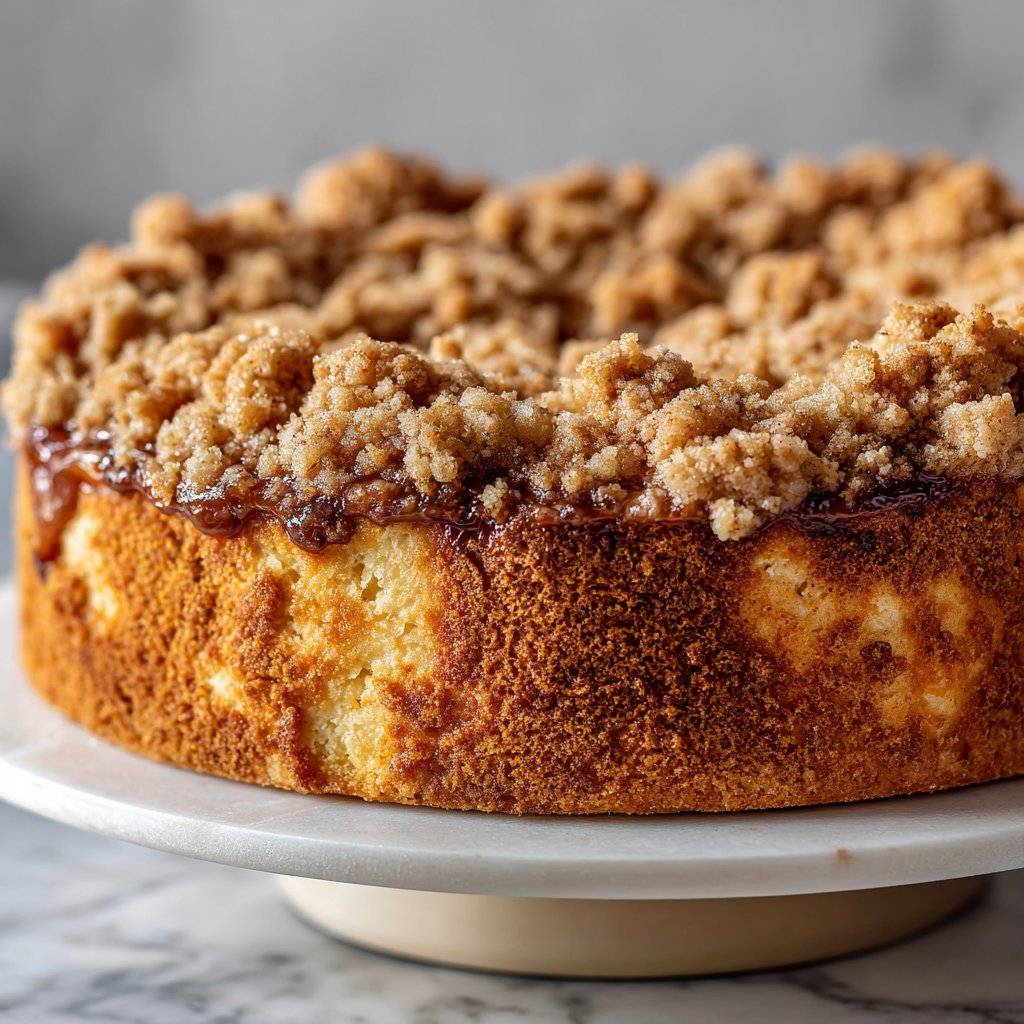 Apple Crumble Coffee Cake with Streusel
