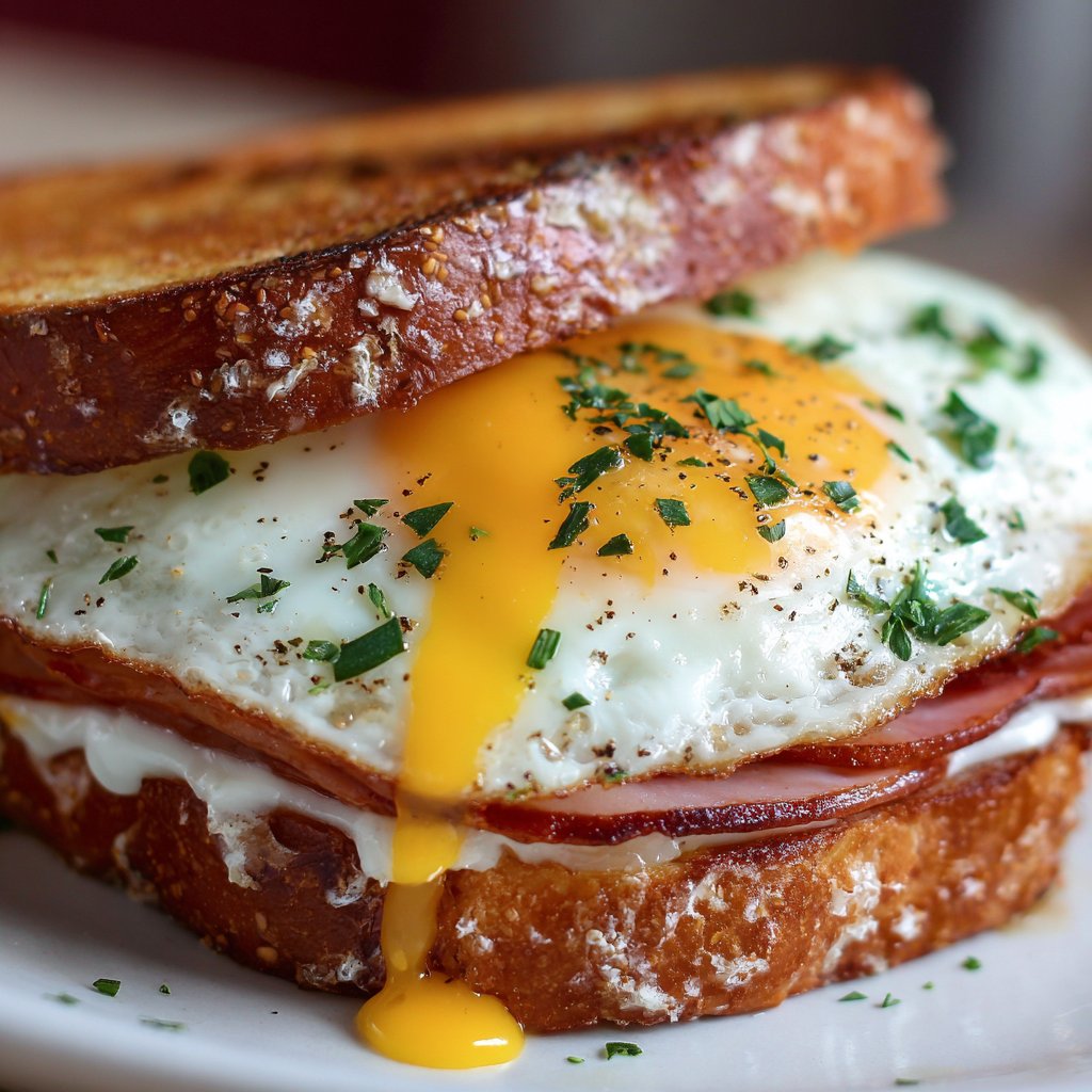 Egg and Ham Breakfast Sandwich (Protein)