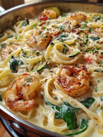 Shrimp Alfredo Pasta Creamy Sauce