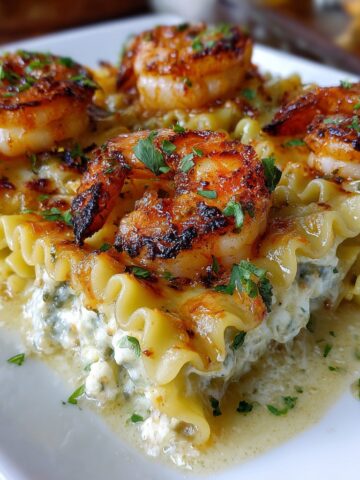 Shrimp & Crab Alfredo Lasagna Roll-Ups