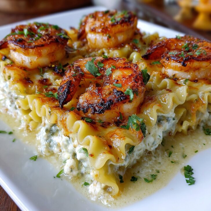 Shrimp & Crab Alfredo Lasagna Roll-Ups
