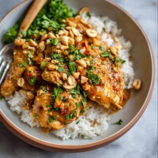 slow cooker peanut chicken