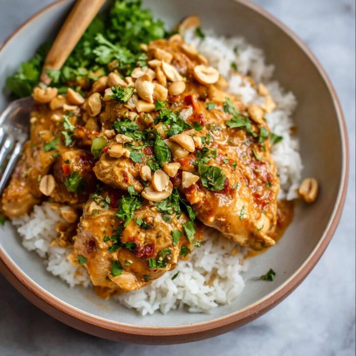 Slow Cooker Peanut Chicken