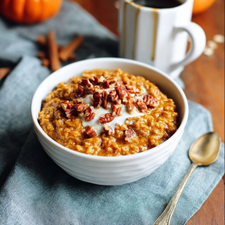 Slow Cooker Pumpkin Pie Oatmeal