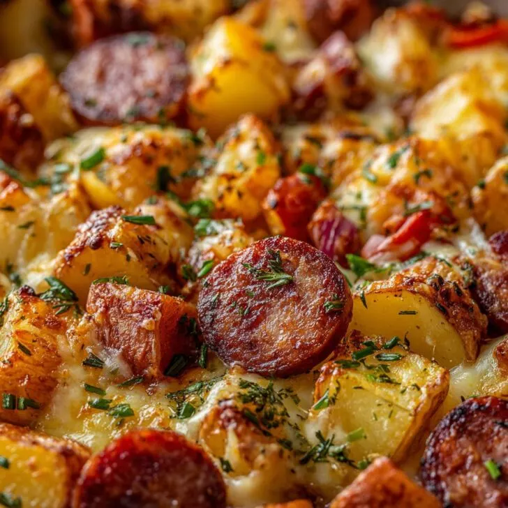 Smoked Sausage and Cheesy Ranch Potatoes
