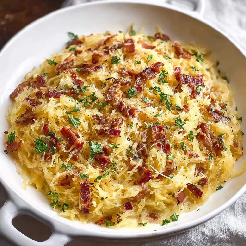 Spaghetti Squash Carbonara