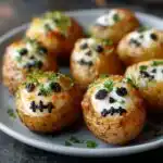 spooky halloween skull potatoes