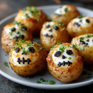 spooky halloween skull potatoes