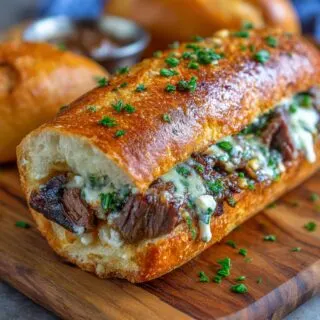 steak stuffed french bread