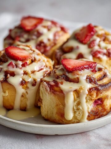 Strawberry Cheesecake Cinnabon Rolls