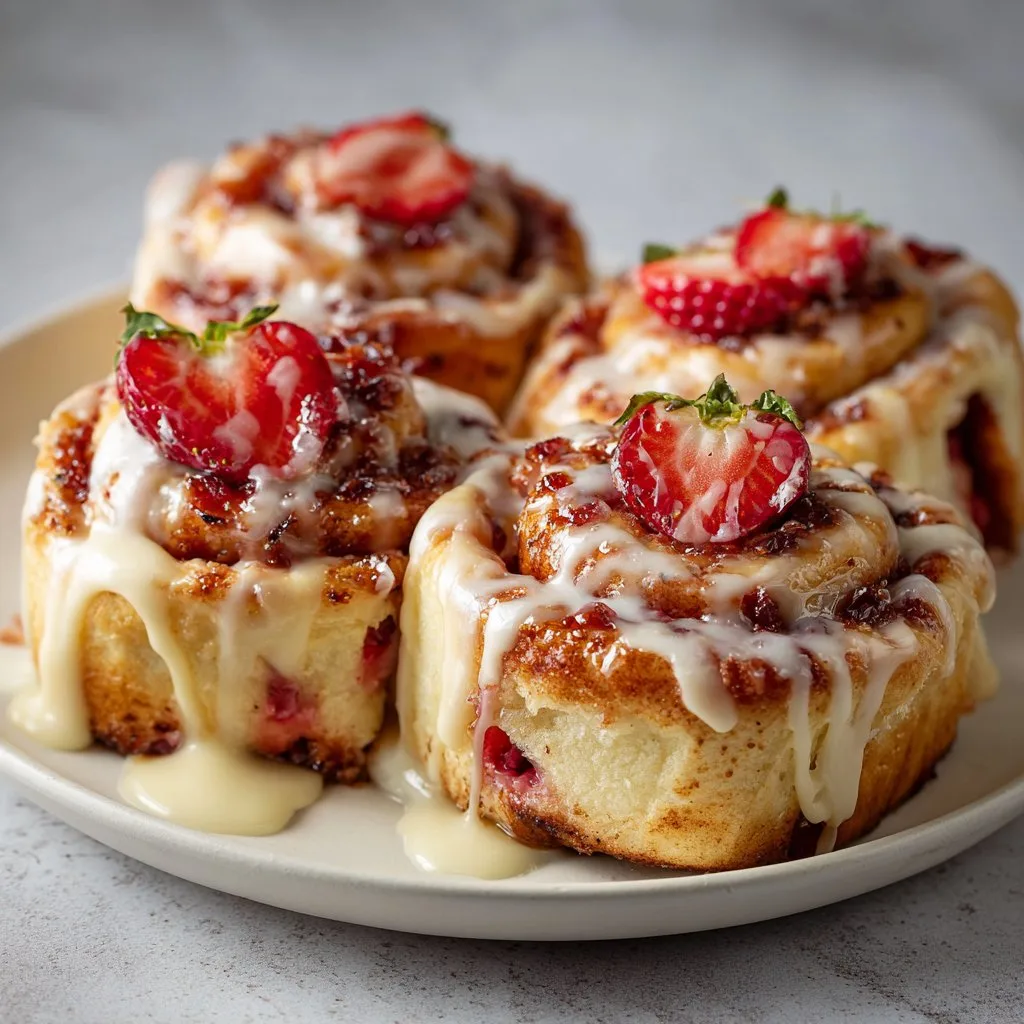 Strawberry Cheesecake Cinnabon Rolls Strawberry Cheesecake Cinnabon Rolls