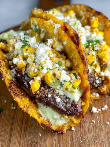 Street Corn Smash Burger Tacos