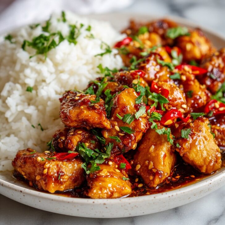Sweet Chili Chicken Recipe with Rice Option