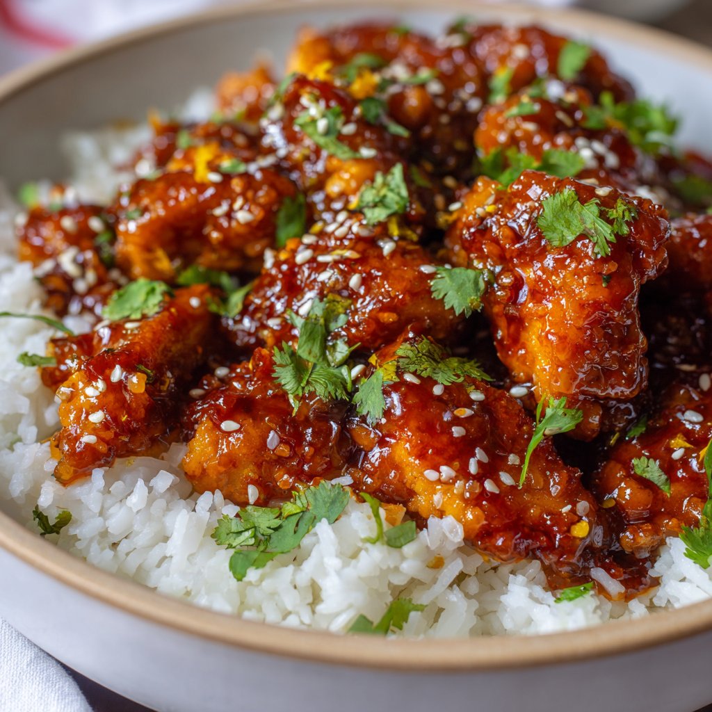 Sweet Chili Chicken Recipe with Rice Option