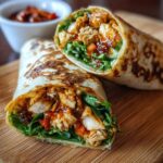 sweet chili chicken wraps