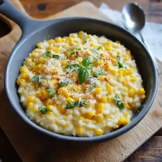 sweet corn risotto