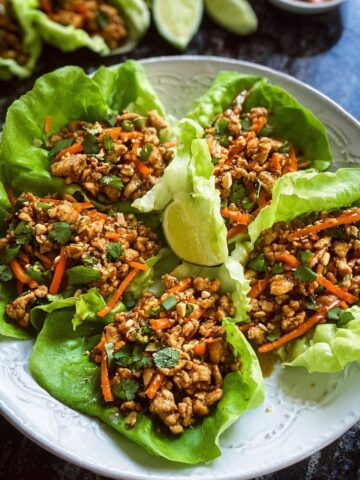 Thai Chicken Lettuce Wraps