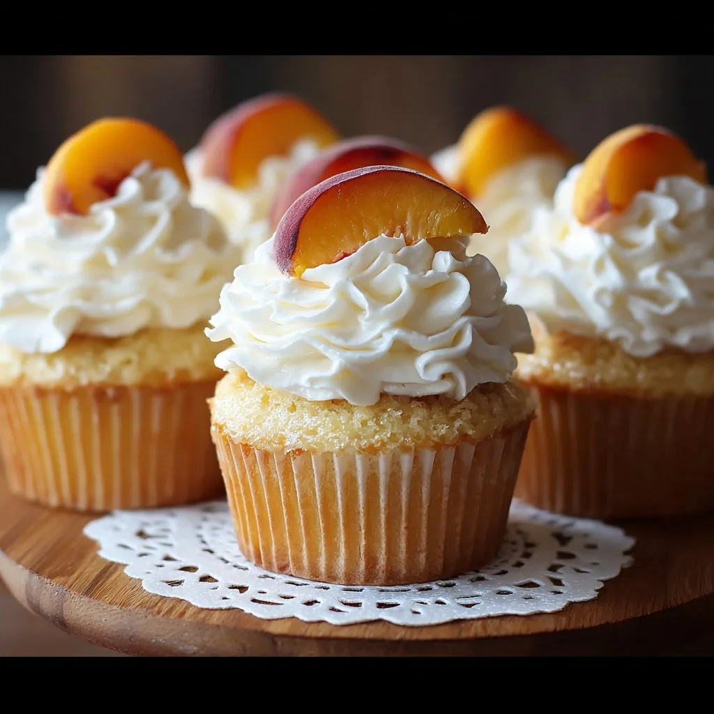 The Best Honey Peach Cream Cheese Cupcakes The Best Honey Peach Cream Cheese Cupcakes
